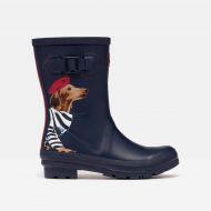 Joules kumisaappaat Molly Welly Navy Sausage Dog