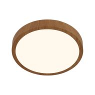 Briloner Runa LED-plafondi Ø 38 cm puu