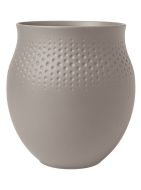 Villeroy&Boch Manufacture Collier vaasi 16,5x16,5x18 cm 2,64 L taupe perle