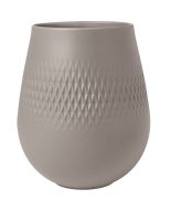 Villeroy&Boch Manufacture Collier vaasi 12x12x15 cm 1,1 L taupe carre