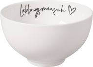 Villeroy&Boch Statement kulho Ø14 cm 0,47l Lieblingsmensch