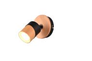 Trio Lighting spottivalaisin Aruni 1-os GU10 puu/mattamusta
