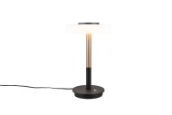 Trio Lighting pöytävalaisin Celeste LED mattamusta/valkoinen