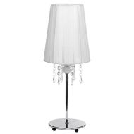 Nowodvorski Modena pöytävalaisin valkoinen/kromi 41 cm
