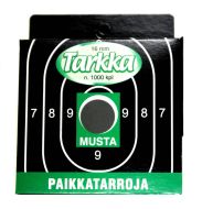 Tarkka Paikkatarra 16 mm musta