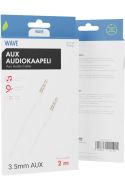 Wave audiokaapeli 2 m 3, 5mm valkoinen