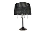 Design by Grönlund Crystal pöytävalaisin musta/mustakromi