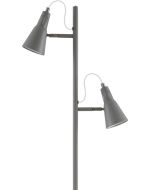 Virvatuli lattiavalaisin Solina 2-os. 155 cm mattaharmaa