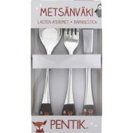 Pentik Metsänväki aterimet 3 kpl 19x10x3 cm