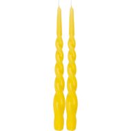 Pentik kruunukynttilä Kierre 28 cm keltainen 2kpl/pkt