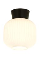 Aneta Lighting plafondi Vanja musta/valkoinen